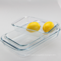 Hot Sale Rectangle Heat Resistant Glass Baking Tray In Stock baking  pan